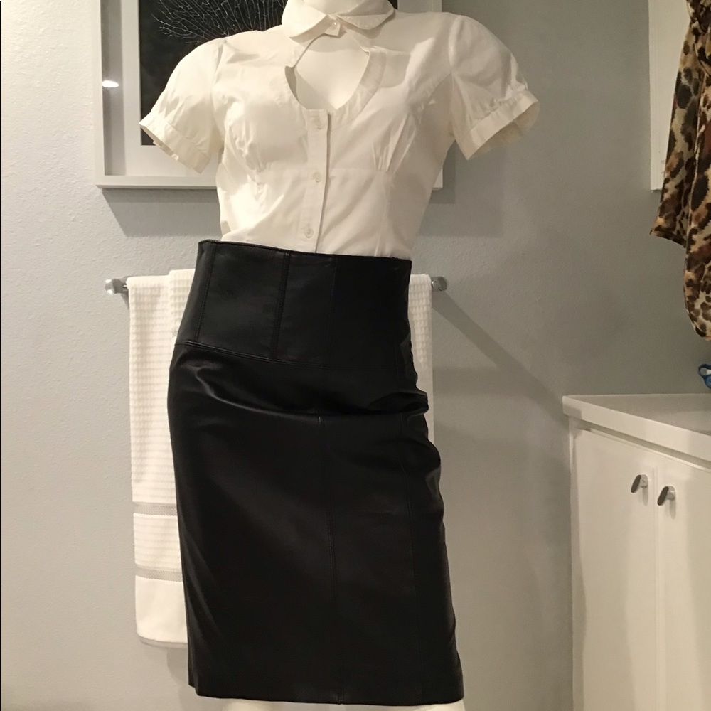 Leather skirt